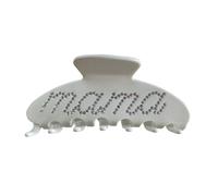 The RPZL - Accesorio para el cabello grande de acetato de alta calidad, clip de garra de gran tamaño para cabello grueso y fino, elegante clip de mandíbula para mujeres y niñas (mamá (crema de