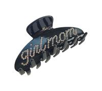 The RPZL - Accesorio para el cabello grande de acetato de alta calidad, clip de garra de gran tamaño para cabello grueso y fino, elegante clip de mandíbula para mujeres y niñas (niña, mamá, negro)