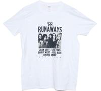 The Runaways T Shirt Hard Rock Punk Hole Joan Jett Bikini Kill Band T-Shirt White