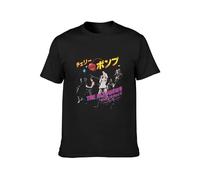 The Runaways Tokyo Tour Cherry Bomb Rock Mens Black Camiseta Graphic Tee Printed Unisex Shirt, Negro , S