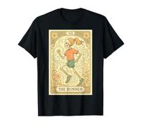 The Runner VII Tarot Card Skeleton Maratón Jogging Art Camiseta