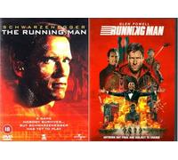 The Running Man 2-Film Collection DVD - The Running Man 1987 DVD / The Running Man 2025 DVD - The Running Man 2 Movie DVD Collection