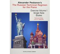 The Russian Technical Regimen for the Piano, Volume 1: Single Note Scales