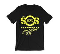 The S.O.S Band T-Shirt - Just Be Good To Me - Weekend Girl - 80s Funk Soul Disco Black XL