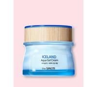 THE SAEM Crema facial de gel humectante con agua mineral de Islandia para pieles grasas y mixtas. Iceland Aqua Gel Cream 60ml. Fórmula hipoalergénica segura.