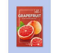 The Saem Mascarilla de tela Natural Grapefruit Mask Sheet - 21 ml / 1 ud