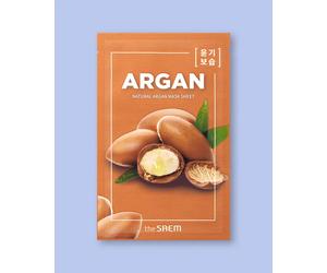 The Saem Mascarilla facial de tela Natural Argan Mask Sheet - 21 ml / 1 ud