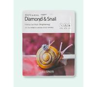 The Saem Mascarilla facial intensiva con diamantes y mucina de caracol Beaute De Royal Diamond & Snail Intense Gel Mask - 35 g / 1 ud