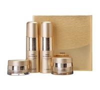 The Saem - Set de Skincare Snail Essential EX Wrinkle Solution Skin Care Set: Tónico 150ml + Emulsión 150ml + Crema 50ml + Crema Contorno de Ojos 31ml