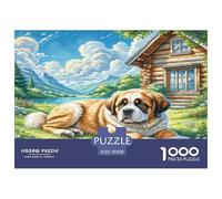 The Saint Bernard Puzzle De 1000 Piezas Rompecabezas para Adultos Rompecabezas 1000 Piezas para Adultos para Amantes O Amigos Rompecabezas Imposable 70x50cm/1000pcs