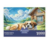 The Saint Bernard Puzzles Imposible,desafío para Adultos Entretenimiento Creativo 1000 Piezas Obra De Arte De Juego De para Adultos Y Niños A Partir De 12 Años 38x26cm/1000pcs