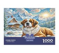 The Saint Bernard Puzzles Imposible,desafío para Adultos Juego Educativo 1000 Piezas Obra De Arte De Juego De para Adultos, Regalos A Partir De 14 Años 70x50cm/1000pcs