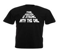 The Sarcasm Is Strong with This One Printed T-Shirt Mens Unisex Black Tees, Negro , L
