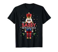 The Sassy Nutcracker Group Matching Family Christmas Divertido Camiseta