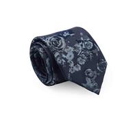 THE SAVILE ROW COMPANY LONDON Corbata formal de lujo para hombre con estampado de seda para negocios y bodas, Rosa azul marino, Taille unique