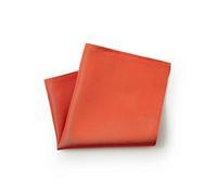 THE SAVILE ROW COMPANY LONDON Pañuelo cuadrado de bolsillo de seda para hombre, para negocios, bodas, fiestas, Tejido de sarga naranja, 28 X 28 cm