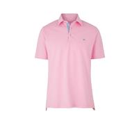 THE SAVILE ROW COMPANY LONDON Polo de manga corta de piqué de algodón de ajuste clásico para hombre, Rosa suave., L