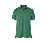 THE SAVILE ROW COMPANY LONDON Polo de manga corta de piqué de algodón de ajuste clásico para hombre, Verde medio, M