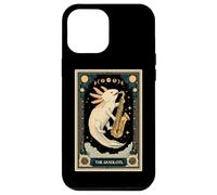 The Saxolotl Axolotl Anfibio Saxofón Saxista Tarot Card Carcasa para iPhone 12 Pro MAX