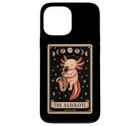 The Saxolotl Axolotl Anfibio Saxofón Saxista Tarot Card Carcasa para iPhone 13 Pro MAX