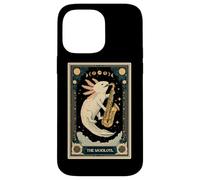 The Saxolotl Axolotl Anfibio Saxofón Saxista Tarot Card Carcasa para iPhone 14 Pro MAX