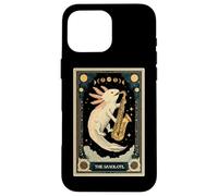 The Saxolotl Axolotl Anfibio Saxofón Saxista Tarot Card Carcasa para iPhone 16 Pro MAX