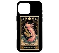 The Saxolotl Axolotl Anfibio Saxofón Saxista Tarot Card Carcasa para iPhone 16 Pro MAX