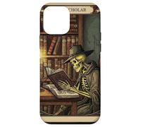 The Scholar Tarot Card Skeleton Reading Book Worm Carcasa para iPhone 12 Mini