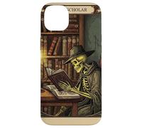 The Scholar Tarot Card Skeleton Reading Book Worm Carcasa para iPhone 14 Plus