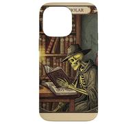 The Scholar Tarot Card Skeleton Reading Book Worm Carcasa para iPhone 14 Pro MAX