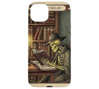 The Scholar Tarot Card Skeleton Reading Book Worm Carcasa para iPhone 15 Plus
