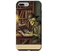 The Scholar Tarot Card Skeleton Reading Book Worm Carcasa para iPhone 7 Plus/8 Plus