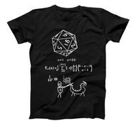 The Science of 20 Sided Dice DND D20 Art Funny Retro Gift tee Black T Shirt 3 Black XL