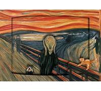 The Scream feat. Tarjeta de diorama 3D para todas las ocasiones, arte, desplegable, tarjeta de felicitación, cumpleaños, familia, felicitaciones, pensando en ti, plegable, sobre incluido
