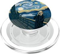 The Scream Starry Night Fusion Surrealista Expression Art PopSockets PopGrip para MagSafe