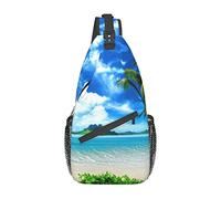 The Sea Antique Building Crossbody Bag Men's Chest Cross Body Bag, Ligero, para Senderismo y Viajes