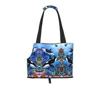 The sea, the killer whales print Puppy Carrier Pets Dogs Dog Walking Bags for small Dogs and Cat and Rabbit
