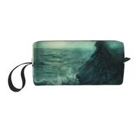 The Sea Witch - Neceser de viaje con estampado inspirado en brujas, bolsa para lápices, bolsa de maquillaje de lona, bolsa de cosméticos multiusos con cremallera, Blanco, Talla única