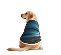 The Seaside at Night - Camiseta de malla transpirable para perros grandes y medianos, perfecta para el uso diario y ocasiones especiales