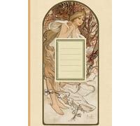 The Seasons as Women Illustration Ruled Journal: Vintage Alphonse Maria Mucha Illustration Lined Notebook for School, Journaling, Scrapbooking 6"x9" Cream Pages
