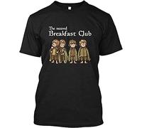 The Second Breakfast Club Printed - Camiseta unisex para hombre, color negro, Negro , L