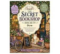 The Secret Bookshop Society: Coloring Book A Cozy Coloring Adventure: 40 Bold & Easy Coloring Pages Featuring Cozy Bookshops, Secret Gardens, Charming ... Places for Relaxation and Stress Relief