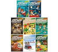 The Secret Explorers Collection 8 Books Set By SJ King (Lost Whales, Comet Collision, Tomb Robbers, Jurassic Rescue, Rainforest Rangers, Smoking Volcano, Missing Scientist & Plant Poachers)