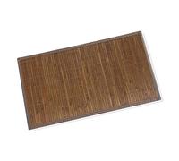 The Secret Home - Alfombra de Bambú Antideslizante y Resistente - 85 cm x 55 cm - Color Marrón Oscuro - Ideal para Salón, Comedor o Recibidor