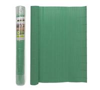 The Secret Home - Cañizo PVC de Doble Cara - Densidad 1000 g/m2 - Largo. 3 m x Alto. 1 m - Color Verde - Valla de Ocultación Resistente - Protección Visual Privacidad para Jardín, Balcón o Terraza