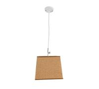THE SECRET HOME Lámpara Colgante de Techo en Tela - Iluminación para el Hogar - Decoración para Dormitorio, Salón, Comedor - 25 x 25 cm - Marrón