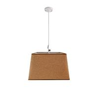 THE SECRET HOME Lámpara Colgante de Techo - Lámpara de Techo en Tela - Iluminación para el Hogar - Decoración para Dormitorio, Salón, Comedor (40 x 40 cm - Marrón)