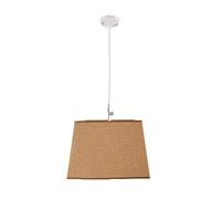 THE SECRET HOME Lámpara Colgante de Techo - Lámpara de Techo en Tela - Iluminación para el Hogar - Decoración para Dormitorio, Salón, Comedor (35 x 35 cm - Marrón)