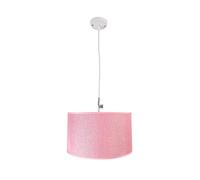 THE SECRET HOME Lámpara Colgante de Techo - Lámpara de Techo en Tela - Iluminación para el Hogar - Decoración para Dormitorio, Salón, Comedor (Diámetro 35 cm - Rosa)