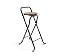 THE SECRET HOME - Pack de 1,2,4 y 6 Taburetes Plegables con Respaldo - Alto. 80 cm x Ancho. 45 cm - Silla Plegable de Metal y Madera (1, Madera Oscura/Negro, Alto. 80 cm x Largo. 45 cm)